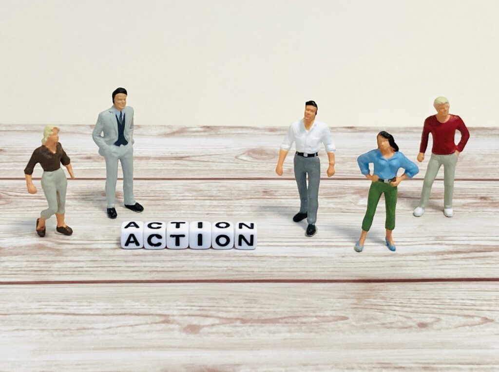 次のアクション